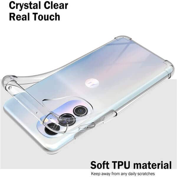 Motorola Moto Edge 30 5G Clear Case Shockproof Heavy Duty Gel Air Cushion Cover Motorola Moto Edge 30 5G Clear Case Shockproof Heavy Duty Gel Air Cushion Cover